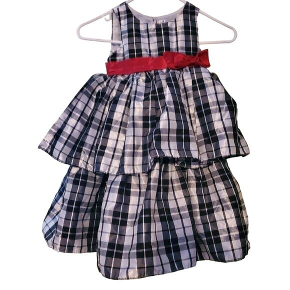 Cherokee Other - Cherokee Tiered Plaid Christmas Holiday Party Dress Size 4T